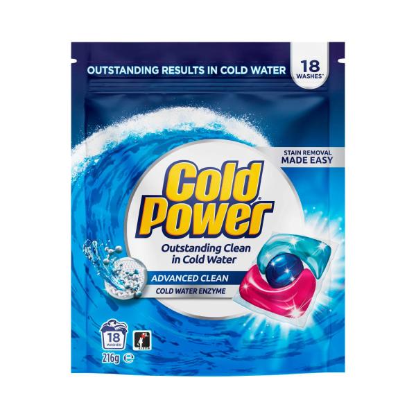 Cold Power Laundry Capsules Advance Clean | 18 Pack – Coles