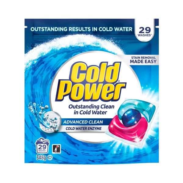 Cold Power Laundry Capsules Advance Clean | 29 Pack – Coles