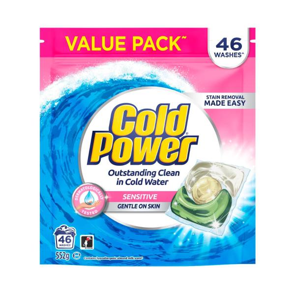 Cold Power Laundry Capsules Sensitive | 46 Pack – Coles