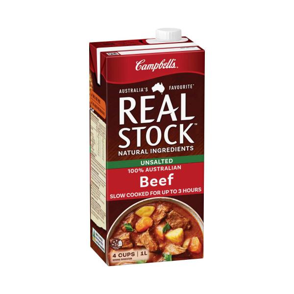 Campbell's Real Stock Unsalted Beef 1L product image