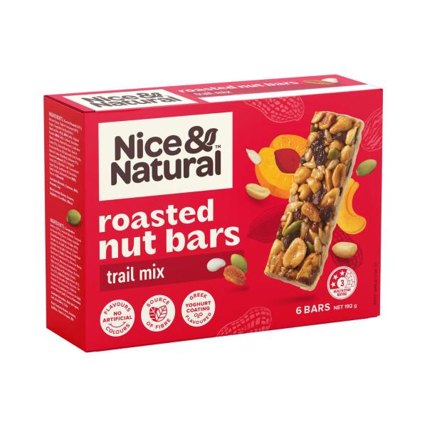 Nice & Natural Nut Bars Yoghurt Trail Mix 6 Pack 192g product image