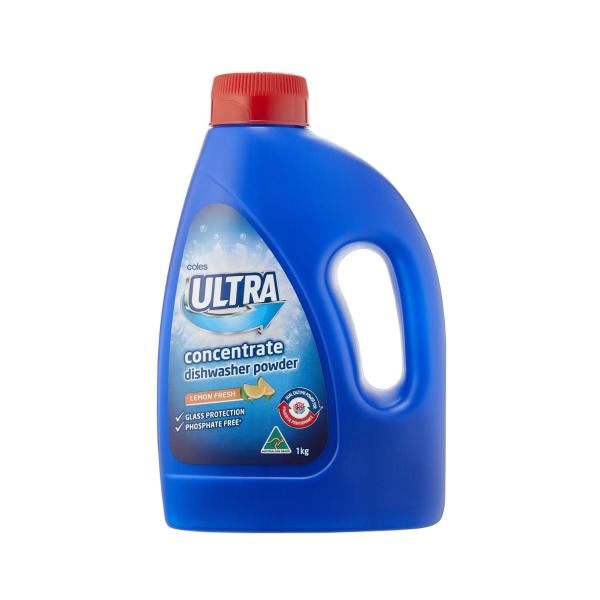 Coles Ultra Dishwasher Conc Powder 1Kg product image