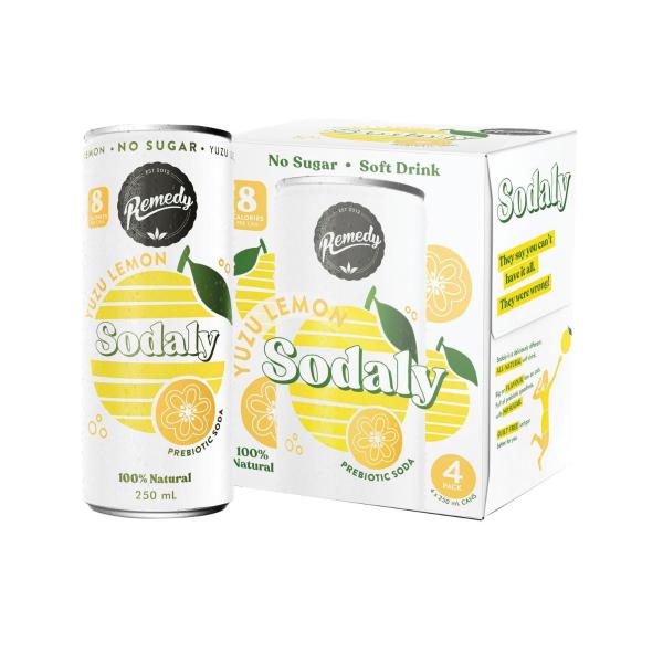 Sodaly Yuzu Lemon 4x250ml