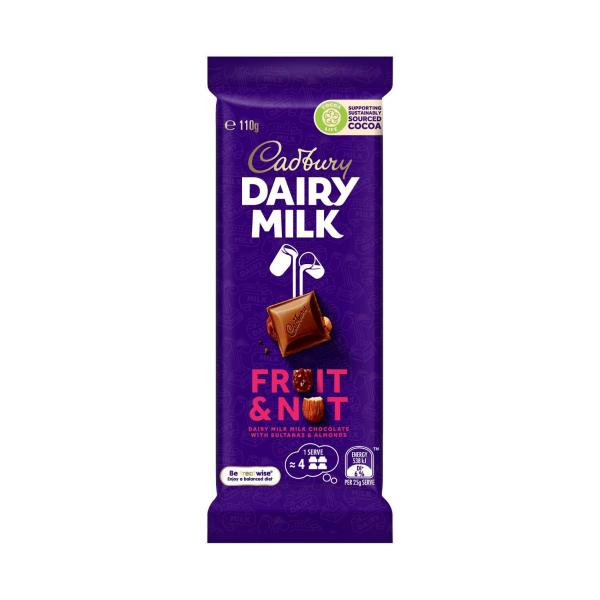 Dairy Milk Fruit And Nut Chocolate Block