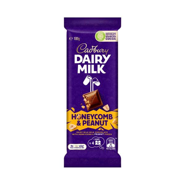 Dairy Milk Honeycomb And Peanuts Chcocolate Block