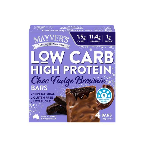 Low Carb High Protein Choc Fudge Brownie Bars 4 Pack
