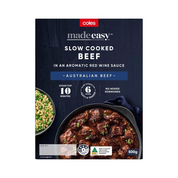 Slow Cooked Beef In Red Wine Sauce