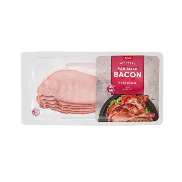 Coles Pan Sized Bacon 200g