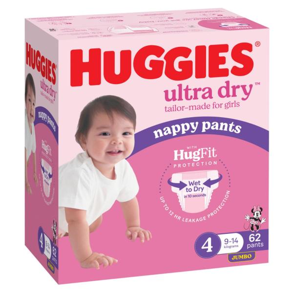 Jumbo Nappy Pants Size 4 Girl