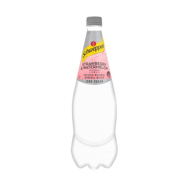 Schweppes Mineral Water Infused Strawberry 1.1L product image
