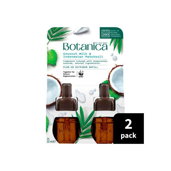 By Air Wick Plug-in Diffuser Refill Coconut Milk & Indonesian Patchouli 2x22ml
