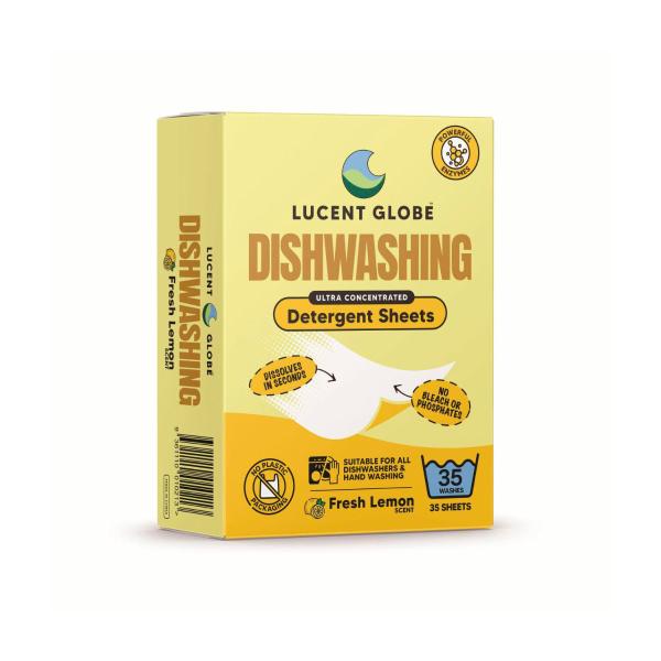 Lucent Globe Dishwashing Detergent Sheets Fresh Lemon | 35 Pack – Coles