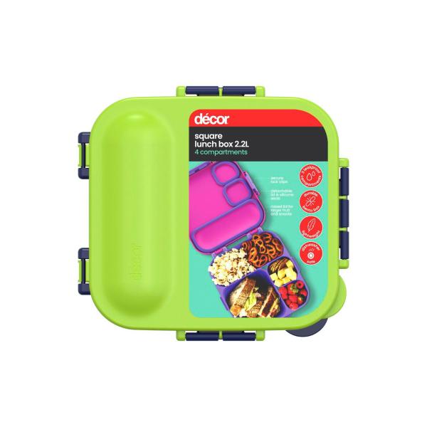 Decor Square Lunch Box 2.2l | 1 Each – Coles