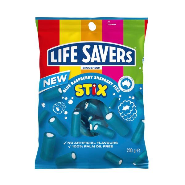 Life Savers Blue Raspberry Sherbert Fizz Stix | 200g – Coles