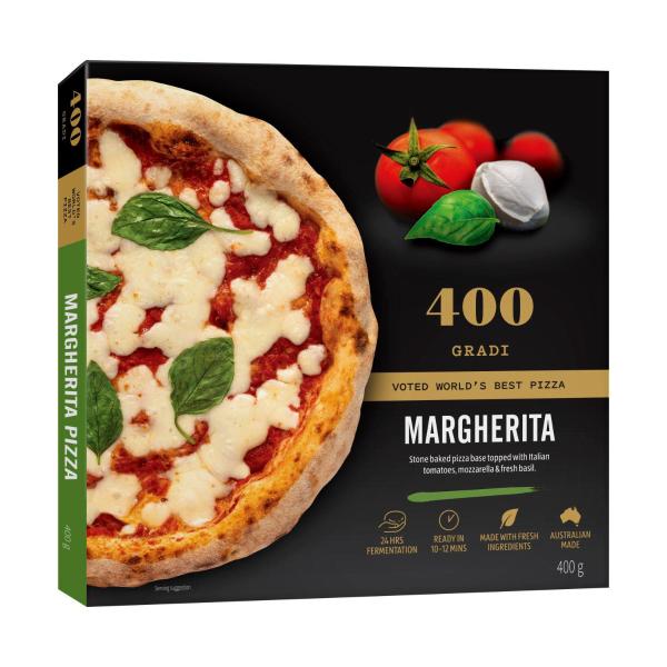 Buy 400 Gradi Frozen Margherita Pizza 400g | Coles