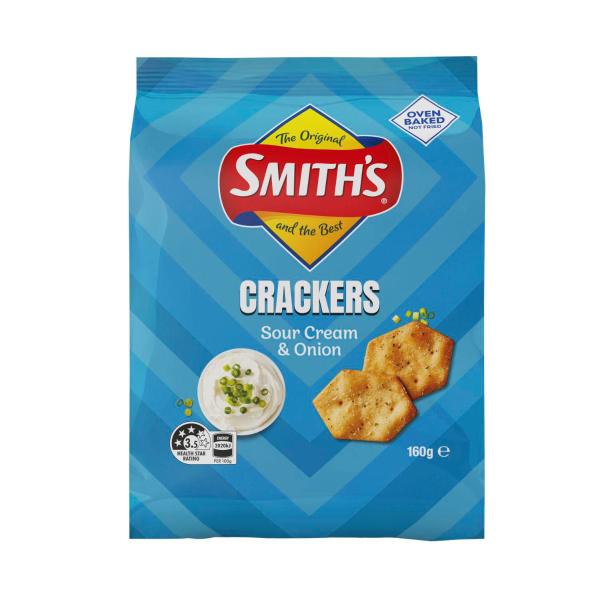 Smith's Crackers Sour Cream & Onion | 160g – Coles