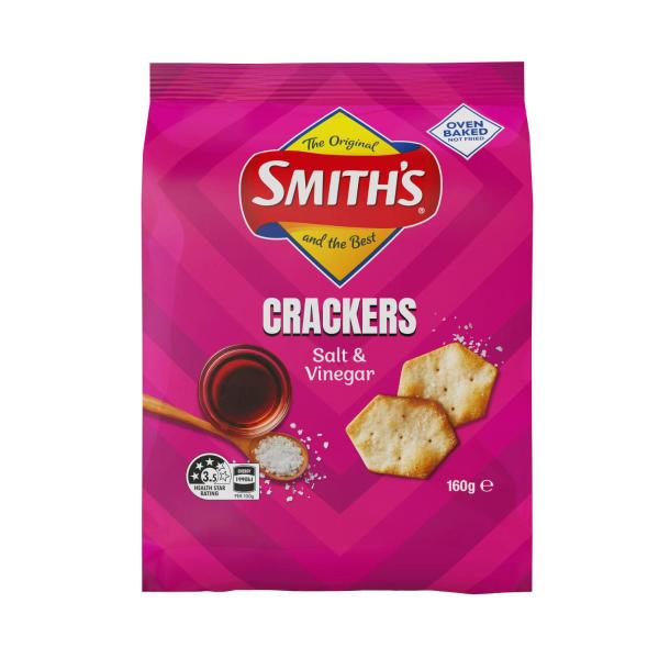 Smith's Crackers Salt & Vinegar | 160g – Coles