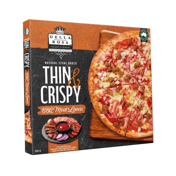 Della Rosa Thin & Crispy Meatlovers Pizza 350g product image