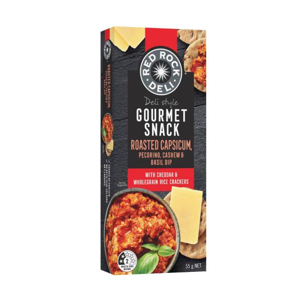 Gourmet Roasted Capsicum Pecorino Basil & Cashew Dip 3 Pack
