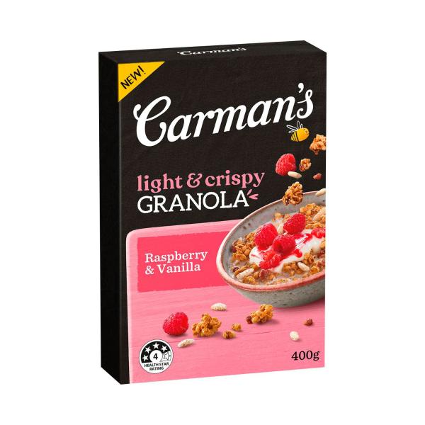 Light & Crispy Granola Raspberry & Vanilla