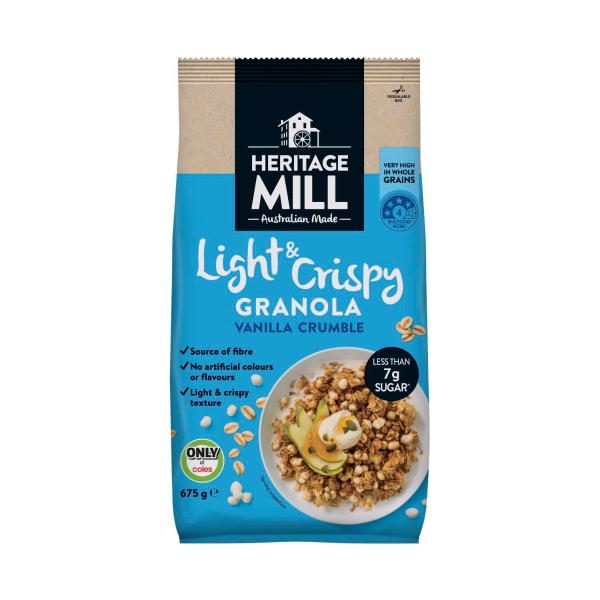 Heritage Mill Light & Crispy Granola Vanilla Crumble 675g product image