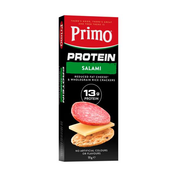 Protein Stackers Salami Reduced Fat Cheese & Whole Grain Rice Crackers
