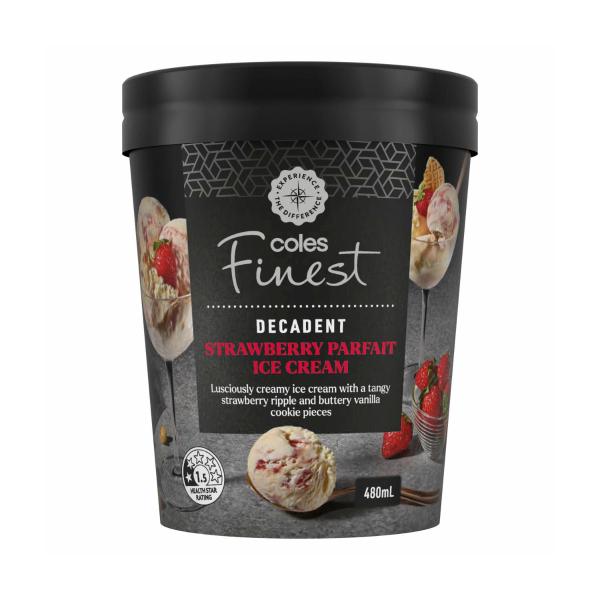 Decadent Strawberry Parfait Ice Cream Tub