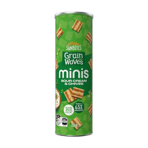 Grainwaves Minis Canister Sour Cream & Chives