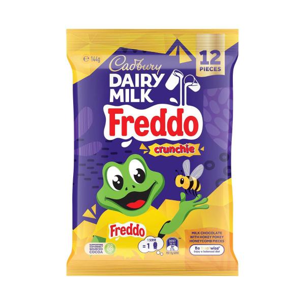 Dairy Milk Chocolate Freddo Crunchie Sharepack 12x144g