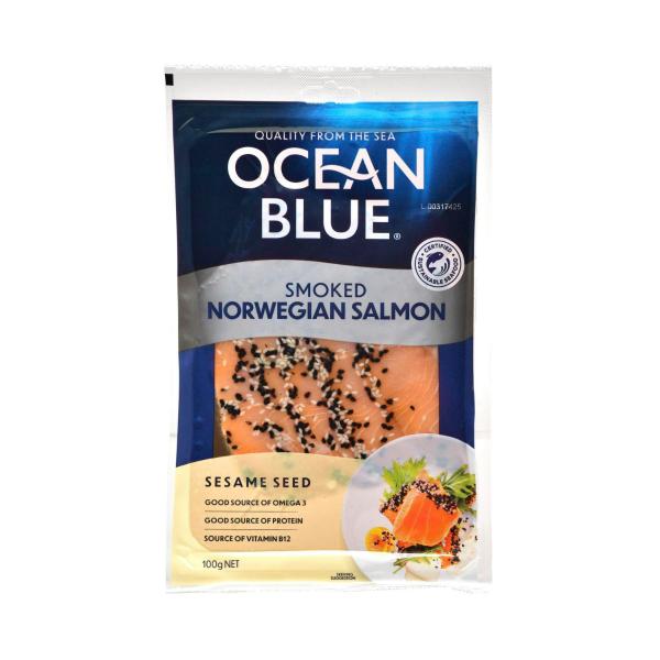 Ocean Blue Smoked Salmon Sesame 100g product image