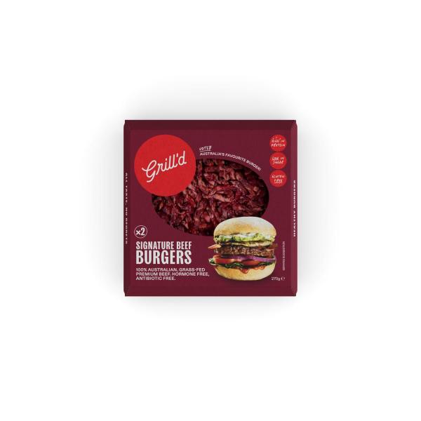 Grill'd Signature Beef Burger 2 Pack 270g