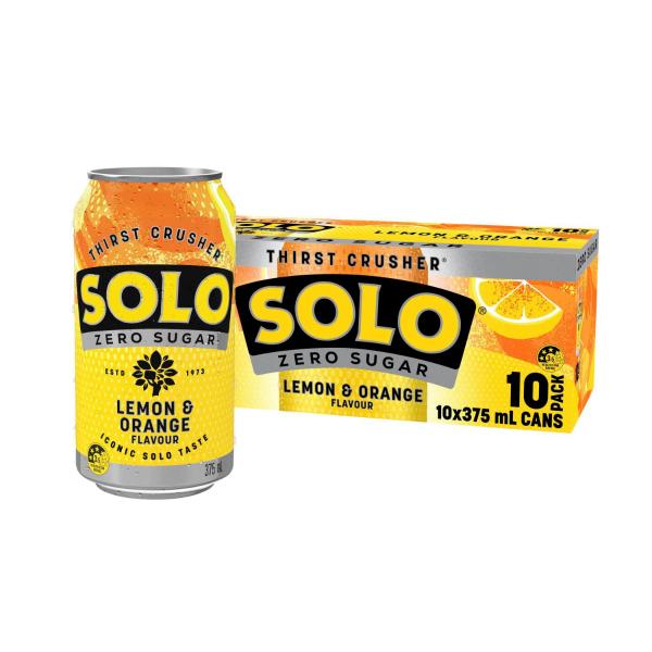 Lemon Orange Soft Drink 10x375ml