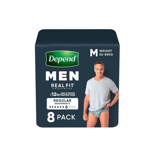 Real Fit Incontinence Underwear Men Medium