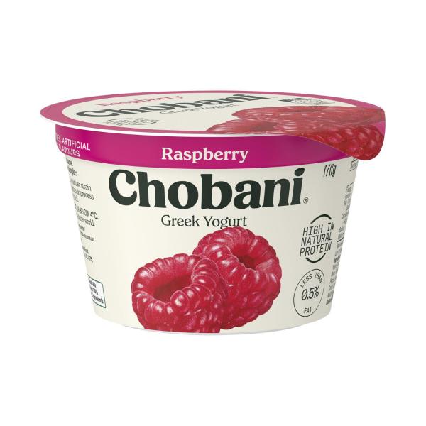 Buy Chobani Raspberry Yoghurt 170g | Coles