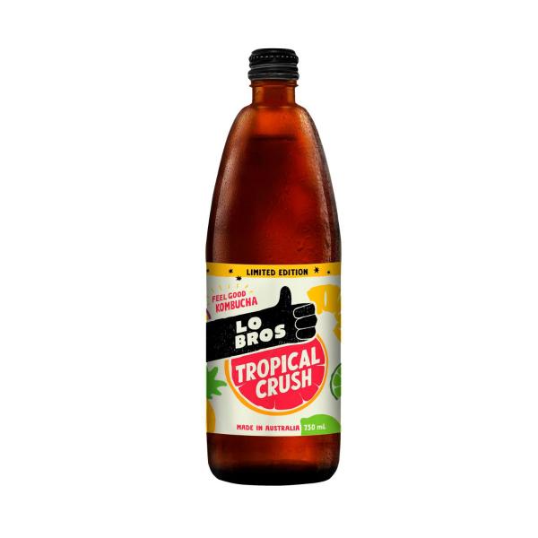 Lo Bros Organic Kombucha Tropical Crush 750mL
