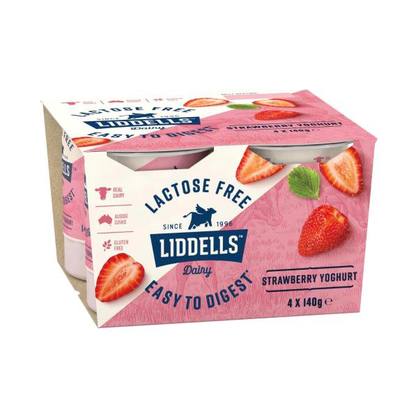 Lactose Free Yoghurt Strawberry 4x140g