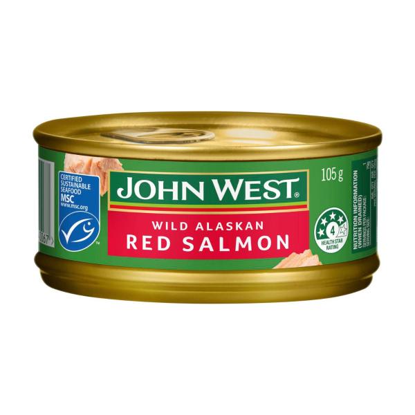 John West Wild Alaskan Red Salmon 105g