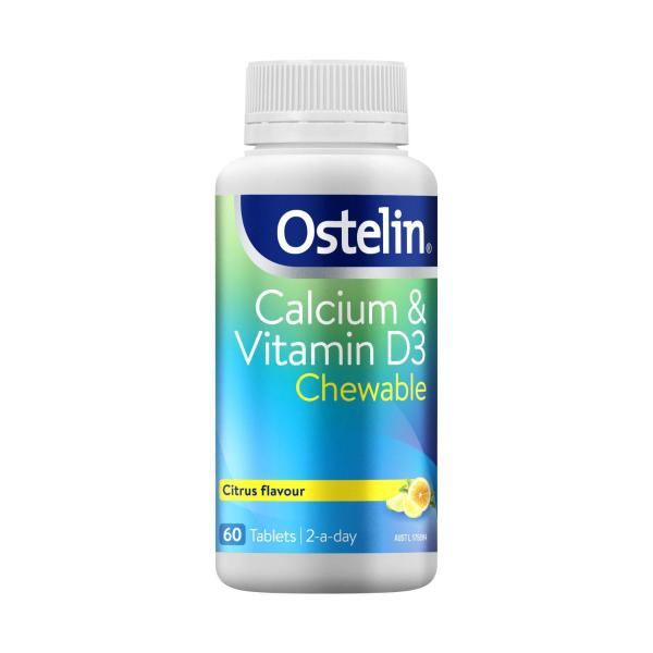 Ostelin Calcium & Vitamin D Chewable D3 Tablets For Bones | 60 each