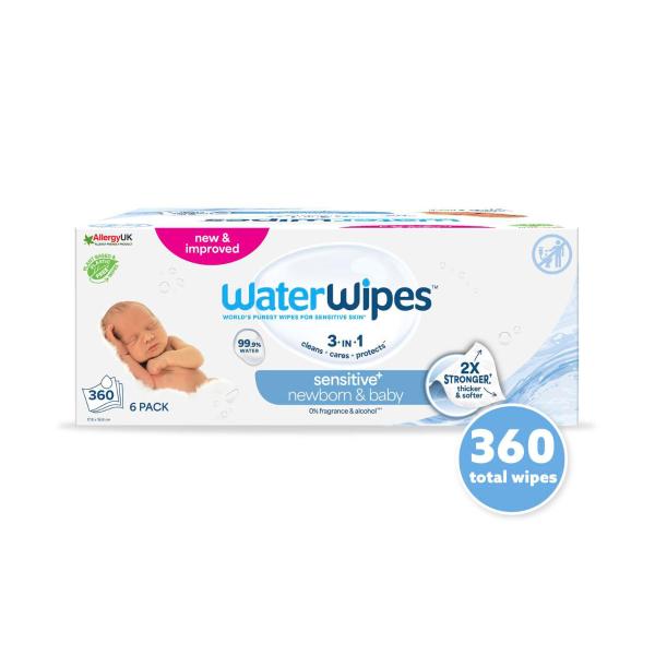 WaterWipes Baby & Newborn Sensitive Wipes 360 Pack product image