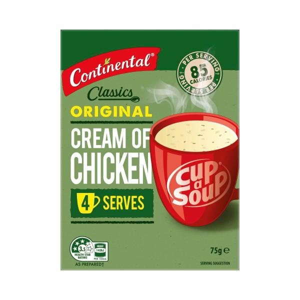 Continental Cup A Soup Cream Of Chicken Soup Serves 4 75g