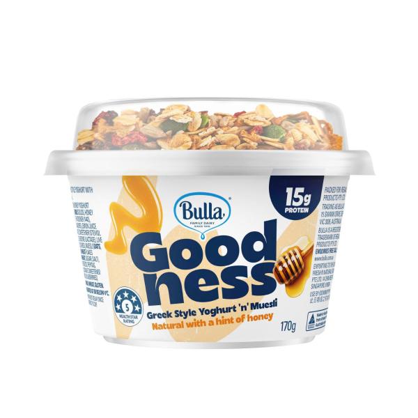Goodness Greek Style Yoghurt 'n' Muesli Natural With Honey