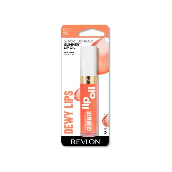 Revlon Glimmer Lip Oil Miss Coral | 3.8mL – Coles