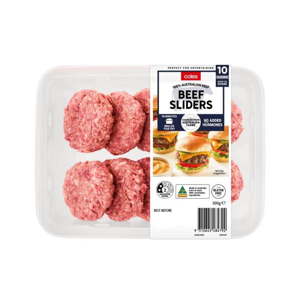 Coles Entertaining Beef Burger Sliders 500g product image