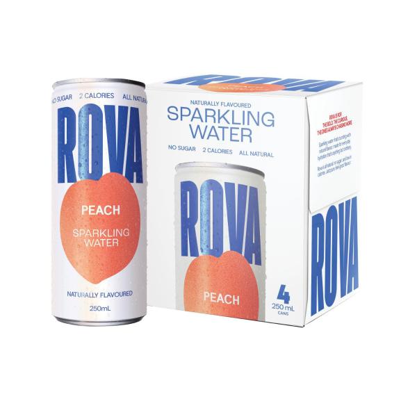 Sparkling Water Peach Cans 250ml