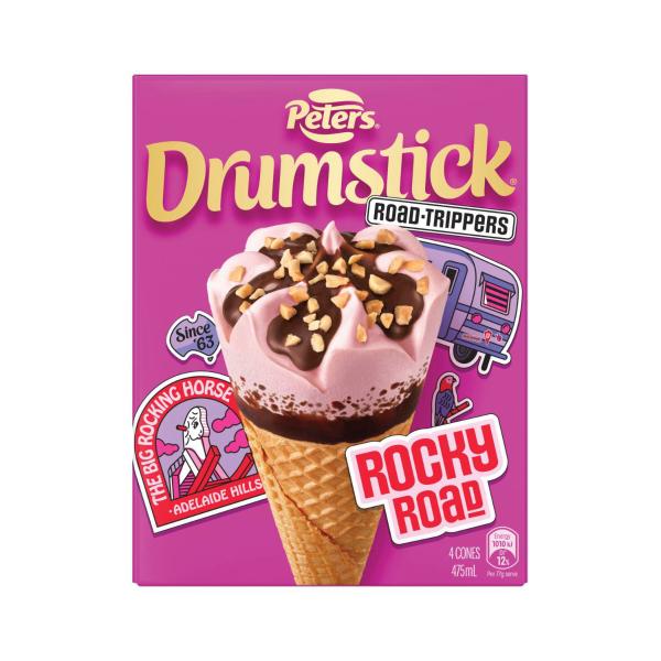 Drumstick Rocky Road Cones 4 Pack