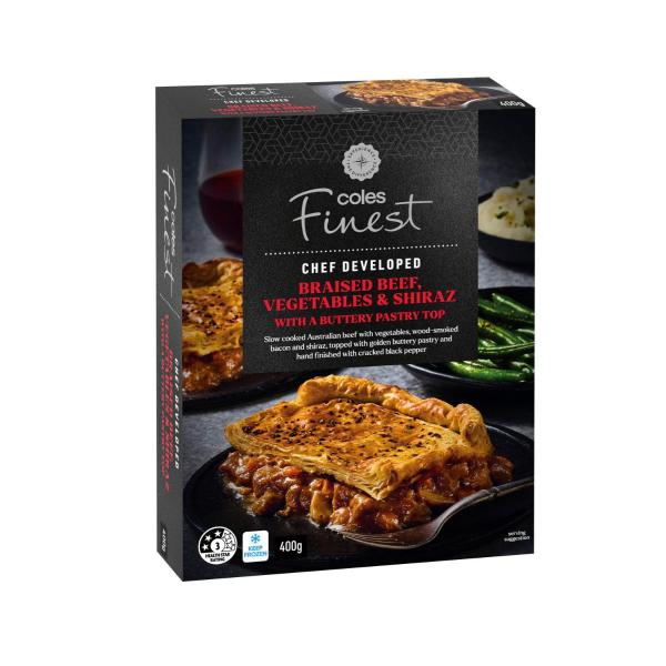 Braised Beef Vegetables & Shiraz With Pastry Top