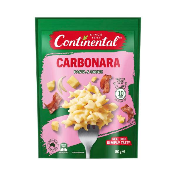 Continental Pasta & Sauce Bacon Carbonara | 80g – Coles