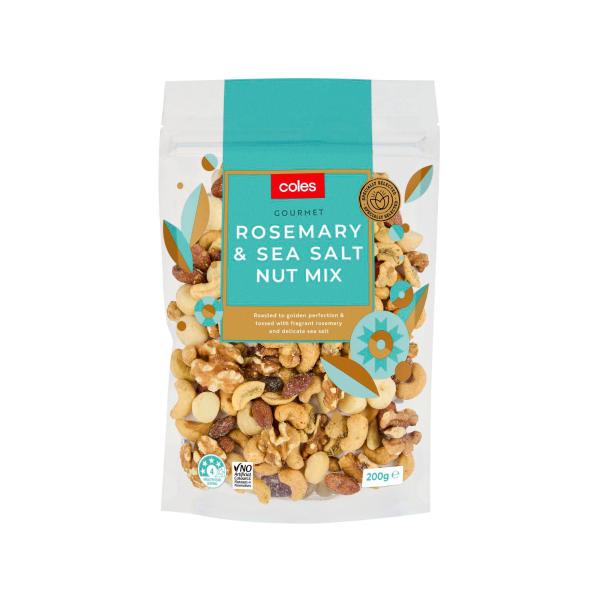 Coles Rosemary & Sea Salt Nut Medley 200g product image