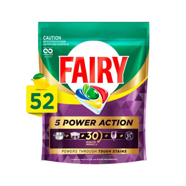 5 Power Action Lemon Dishwashing Tablets