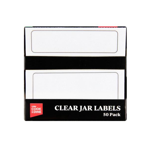 Glass Jar Clear Labels Multipack